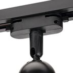 Трековый светильник спот поворотный Ritter Artline 55x87мм под лампу GU10 до 2.6м² пластик цвет чёрный
