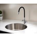 Смеситель для кухни Esko Capela CP519B гибкий излив 40 см цвет черный