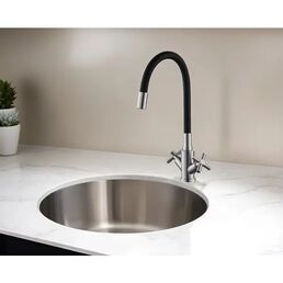 Смеситель для кухни Esko Capela CP519B гибкий излив 40 см цвет черный