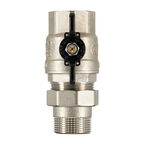 Кран шаровой латунный Stout SVB 1 1/4 ВР(г) х 1 1/4 НР(ш) полнопроходной бабочка со сгоном прямой (SVB-0007-200032)