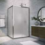 Душевой уголок Vegas-Glass 135x100 ZP+ZPV TUR NOVO 135*100 08 10 профиль глянцевый хром, стекло сатин