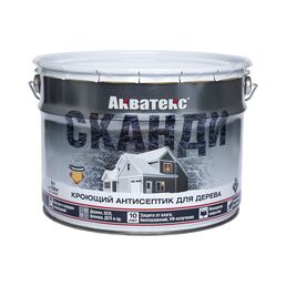 Кроющий антисептик для древесины АКВАТЕКС Сканди 272561