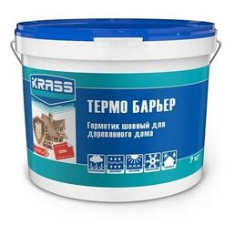 8302835 Герметик акриловый KRASS Термо Барьер для деревянного дома Орех 7кг