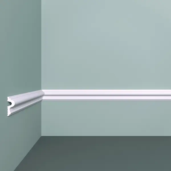 Молдинг потолочный полистирол ударопрочный Bello Deco XPS М 26 белый 9x24x2000 мм