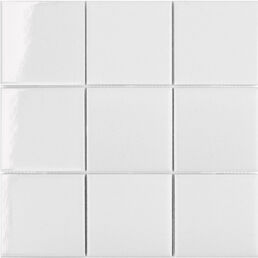 Мозаика Starmosaic белая керамическая 300х300х6 мм глянцевая