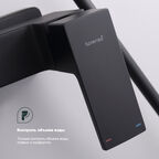 Душевая стойка Splenka S01 S01.24.06 черная, с изливом