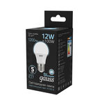 Светодиодная лампа Gauss LED A60 globe 12W E27 4100K 1/10/50