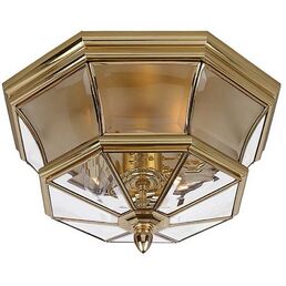 Потолочный уличный светильник IP44 Natural Concepts Newbury QZ-NEWBURY-F-PB Quoizel