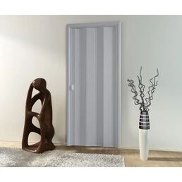 Дверь раскладная ПВХ Стиль 204x84 см цвет серый