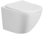 Комплект Унитаз подвесной Taliente Amato безободковый + Инсталляция Grohe Rapid SL + Кнопка смыва хром