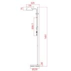 Светильник напольный ARTE LAMP A7055PN-1BK