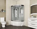 Душевая кабина Niagara Luxe 120x80 NG-7712WL поддон высокий, стекло прозрачное, профиль серебро