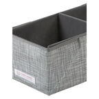 Ящик с отделениями Casy Home For Professionals 50x22x18см, серебряный