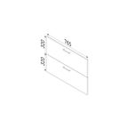 Комплект фасадов для тумбы AM.PM Force M9FFFF0802WM 33x76.5 см влагостойкая ЛДСП цвет белый 2 шт