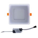 Светильник встраиваемый Gauss Backlight BL122 квадратный 6 и 3 Вт свет тёплый белый
