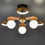 Люстра потолочная светодиодная Arte Lamp Carmela с пультом управления 20 м² регулируемый белый свет цвет черный