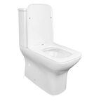 Унитаз-компакт безободковый Azario Fresco AZ-8302 с крышкой микролифт, белый
