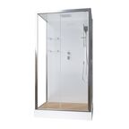 Душевая кабина Acquazzone Bogema 110x80, стекло прозрачное, профиль хром
