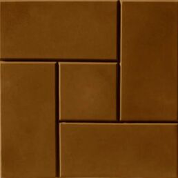 Плитка тротуарная Калифорния 300x300x25 мм цвет коричневый