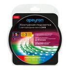 Комплект светодиодной ленты для контурной подсветки SMD 5050 60 диод/15 Вт/м 24 В 10 мм IP20 5 м RGB свет