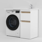 Раковина на стиральную машину Am.Pm X-Joy M85AWPR1001WG 100 правая, белый глянец