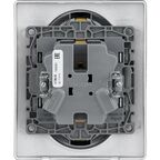 Розетка двойная с заземлением - Legrand Etika - без шторок в сборе 16А 250В винтовые зажимы - антрацит
