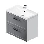 Комплект фасадов для тумбы AM.PM Force M9FFFM0802GM 33x76.5 см МДФ цвет серый 2 шт