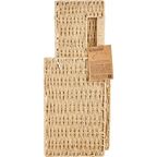 Корзина с крышкой для хранения 30x15x18 см бумага цвет бежевый