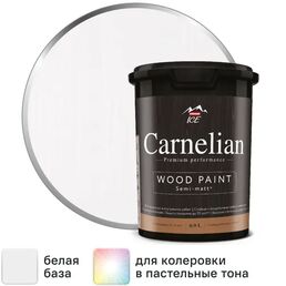 Краска для древесины Parade Carnelian моющаяся матовая цвет белый база А 0.9 л