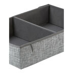 Ящик с отделениями Casy Home For Professionals 50x32x12см, серебряный