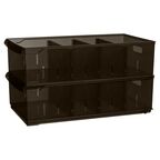 Контейнер для хранения Optima 24.2x12.9x44.7 см полипропилен цвет коричневый