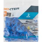 Зажим для выравнивания плитки Dexter СВП 2 мм 100 шт