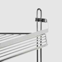 Полка в ванную угловая Teknotel 4 яруса 20x20x76 см хром