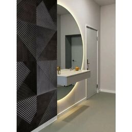 Стеновые панели декоративные из МДФ 3D / Цвет: черный / 4шт