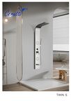 Душевая панель Ceruttispa Twin s CT9987 с изливом, серебро