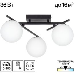 Потолочная светодиодная люстра с пультом управления Citilux Dorsy CL223132 (плафоны шарики)