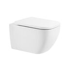 Подвесной унитаз BelBagno Alpina BB10100CHR/SC безободковый, с крышкой микролифт, белый