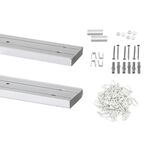 Карниз двухрядный Inspire 400 см пластик цвет белый
