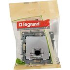 Розетка компьютерная RJ45 категория 5e UTP - Legrand Etika - алюминий