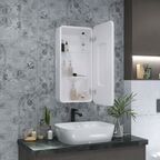 Зеркальный-шкаф с подсветкой Taliente CBled 40 см TA-CBled-EL4080R подвесной, белый, правый