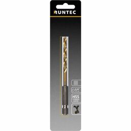 Сверло по металлу HSS-TiN 3x80 мм, HEX RUNTEC RT-DS3