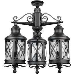 Потолочный светильник уличный IP44 Oasis Light LUCERNA 84870A/3/02 Bl в фиде фонаря