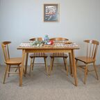 Стол кухонный Экомебель Корт раскладной 70x75x120 см прямоугольный дерево цвет орех