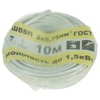 Провод Ореол ШВВП 2x0.75 10 м ГОСТ цвет белый