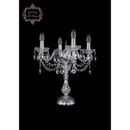 Хрустальная настольная лампа с подвесками Art Classic 45271 12.12.4.141-45.Cr.Sp подсвечник