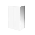 Боковая панель Kerama Marazzi Vetro 80х195 VE.80.FP.CR стекло прозрачное, профиль хром