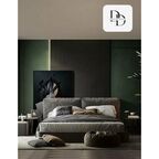 Стеновые панели DanilovDecor "Бергамо" черный шелк мдф 4 шт 3d для стен спальни, кухни, гостинной