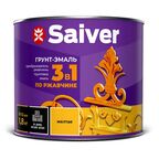 Грунт-эмаль по ржавчине 3 в 1 Saiver гладкая цвет желтый 1.8 кг