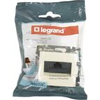Розетка компьютерная RJ45 категория 5e UTP - Legrand Valena - с захватами - слоновая кость