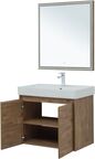 Комплект мебели Aquanet Nova Lite 76 см подвесной (тумба с раковиной и зеркалом)